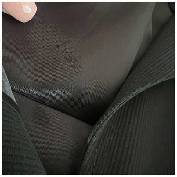 Reba Black Textured Suit Jacket Blazer Like New Sz 12 - Picture 5 of 8